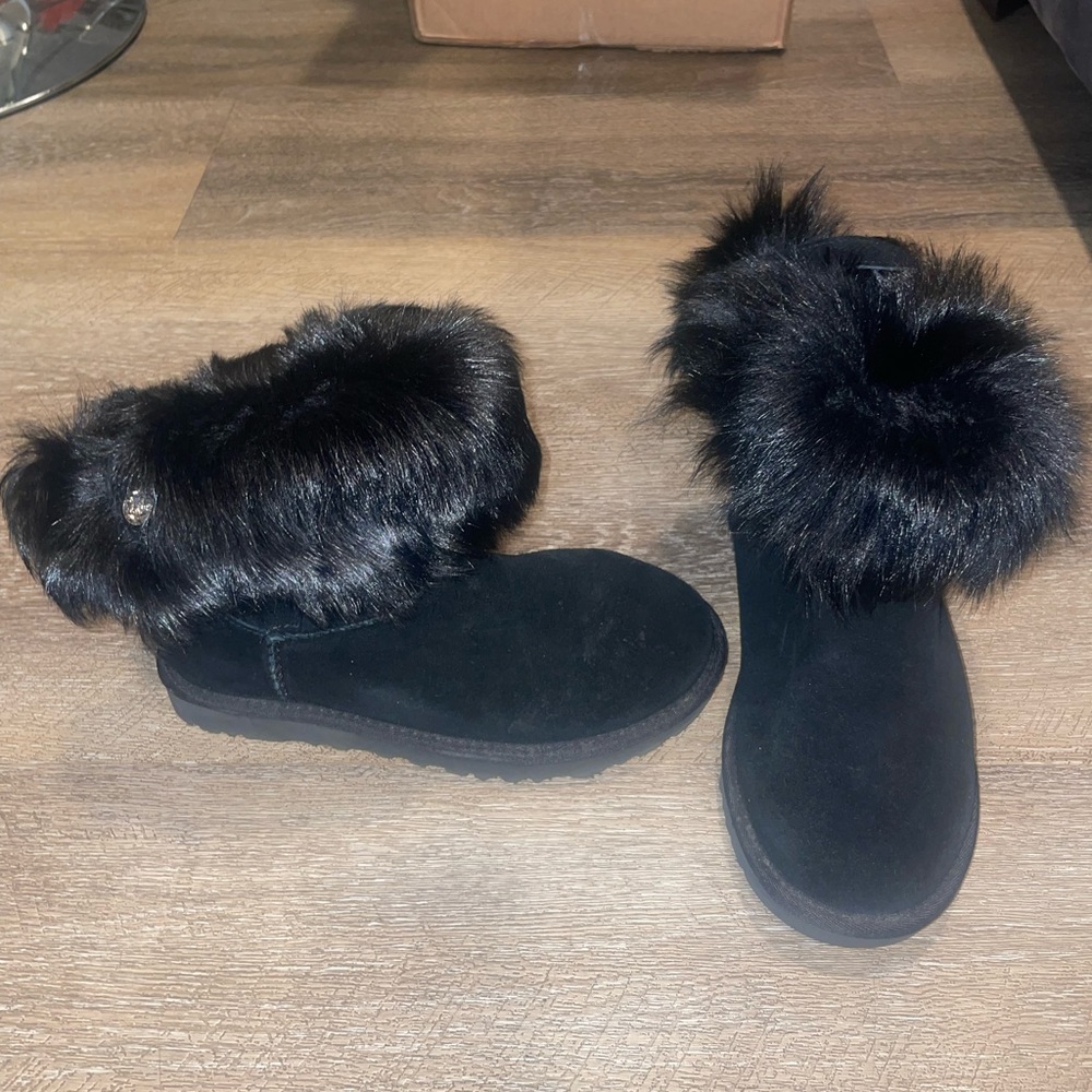 Black Uggs with Crystal